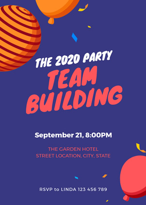 團建邀請函 design