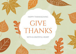 Simple Thanksgiving Card Design