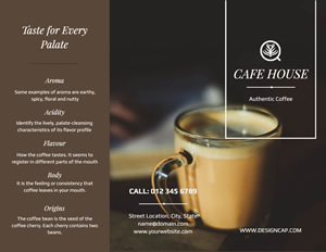 Cafe Shop Brochure Design