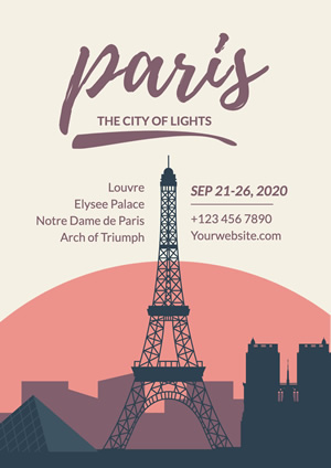 Eiffel Tower Paris Poster Poster Design