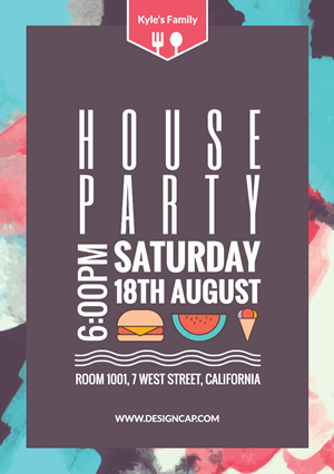 Party House Flyer Flyer Design