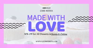 Dessertshop Werbung design