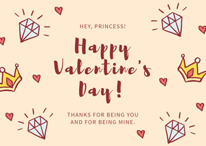 Happy Valentines Day Card Design