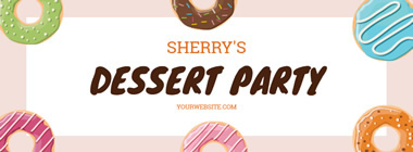 Dessert Party Facebook Cover Design