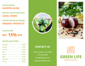 Fresh Vegetable Brochure Design