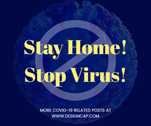 Stay Home and Stop Virus Facebook Post Design