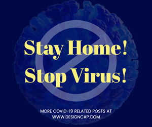 Stay Home And Stop Virus Facebook Post Design