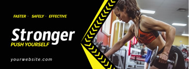 Fitness Center Facebook Cover Design