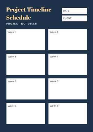 Project Timeline Schedule Design