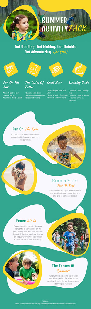 Fun Summer Activities Infographic Design