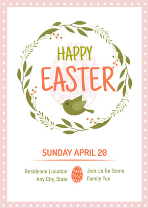 Happy Easter Invitation Design