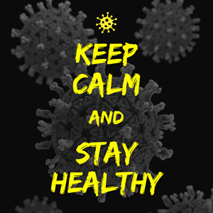 Keep Calm And Stay Healthy Instagram Post Design