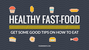 Healthy Fast Food YouTube Thumbnail Design