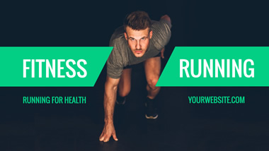 Fitness Running YouTube Channel Art Design