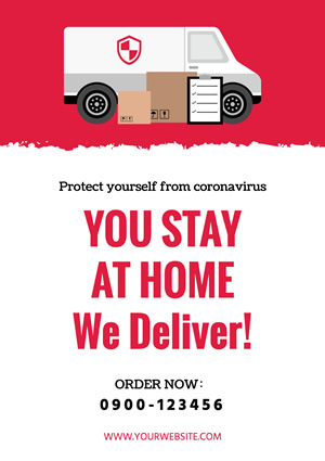 Delivery Service Poster Design