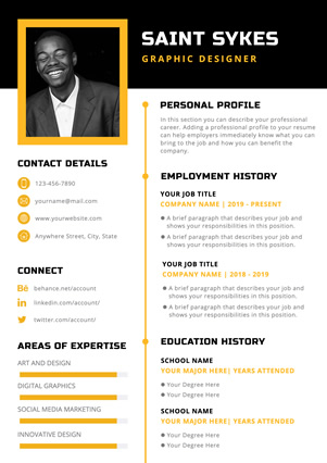 Create Unique Graphic Designer Resume Online For Free Designcap