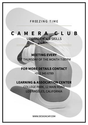 Club Recruit Camera Club Flyer Design