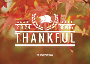 Beautiful Thanksgiving Card Design