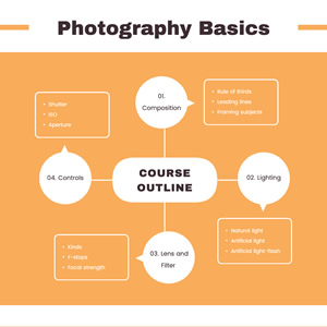 Photography Basics Mind Map Chart Design