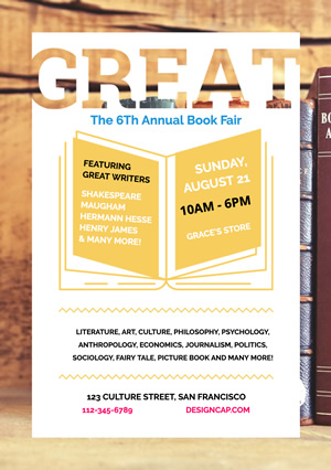 Life Book Fair Flyer Design