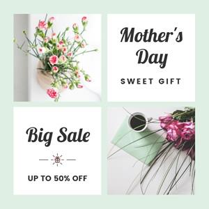Mother's Day Sales Instagram Post Design