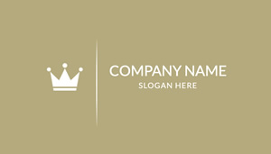 Gold King Company Name Business Card Design
