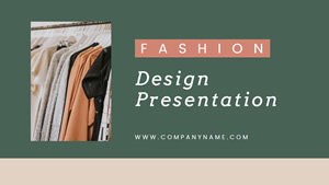 Fashion Design Presentation Design