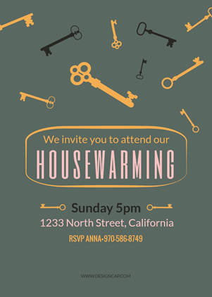 Simple Housewarming Invitation Design