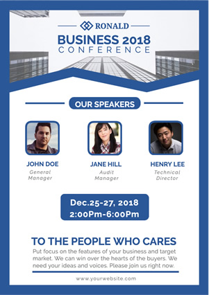 Simple Business Conference Flyer Design