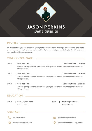 Journalist Resume Resume Design