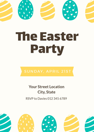 Simple Easter Invitation Design