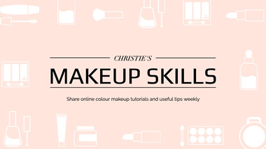Makeup Skills YouTube Channel Art Design