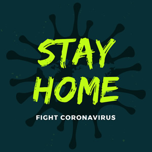Stay Home and Fight Virus Instagram Post Instagram Post Design