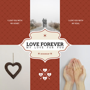 Love Forever Instagram Post Design
