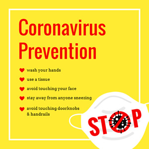 Coronavirus Prevention Instagram Post Design