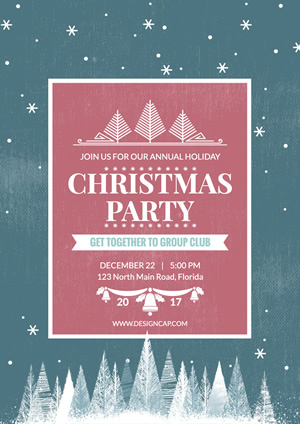 Party Christmas Poster Design