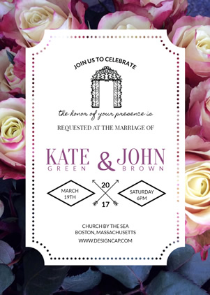 Modern Wedding Invitation Design