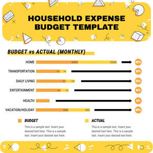 Monthly Expenses Bar Chart Chart Design