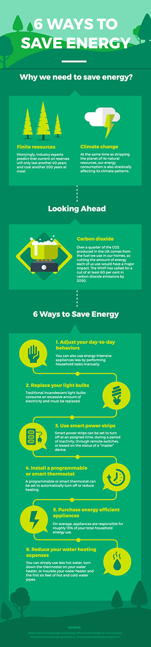 Save Energy Infographic Infographic Design
