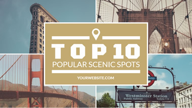 Scenic Spots YouTube Thumbnail Design