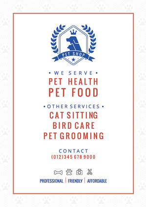 Life Pet Shop Poster Design