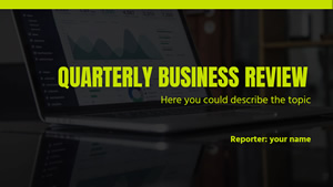 Quarterly Business Review Presentation Design