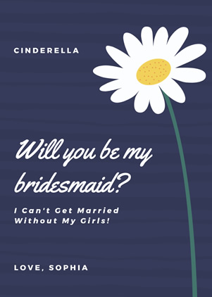 Wedding Bridesmaid Invitation Design