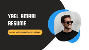 Marketing Assistant Resume Presentation Design