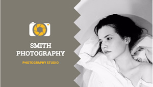 Lady Photography Card Business Card Design