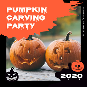 Pumpkin Carving Party Instagram Post Instagram Post Design