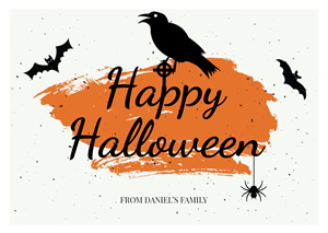 Spooky Halloween Card Design