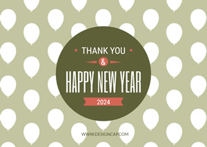 Elegant New Year Card Design