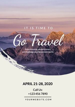 Customize Travel Poster Templates Online | DesignCap