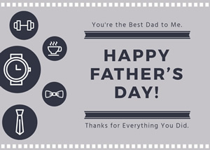 Simple Fathers Day Card Design